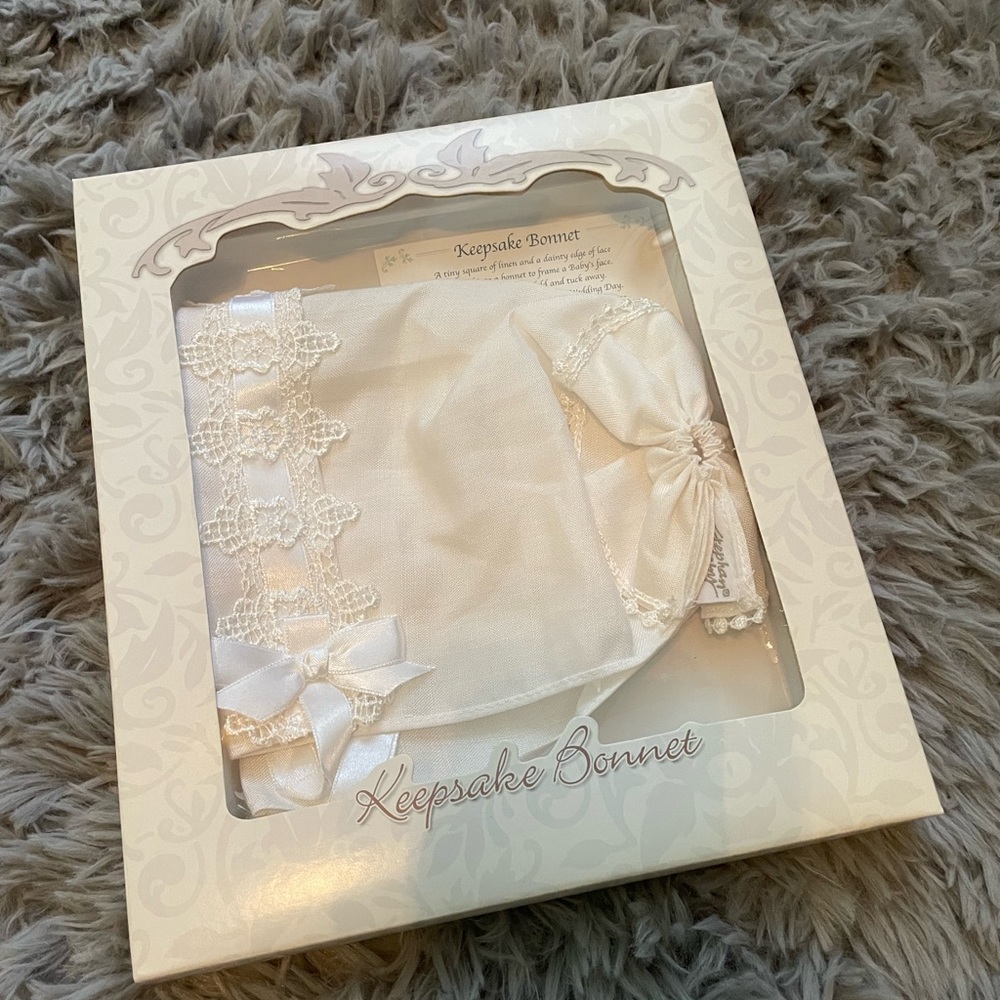Baby Girl Keepsake Christening Bonnet